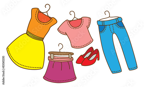 cartoon female clothing