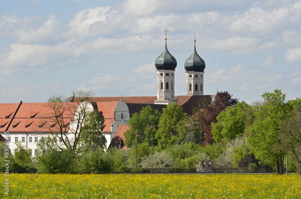 Baumblüte beim Kloster Benediktbeuern Baumblüte beim Kloster Benediktbeuern