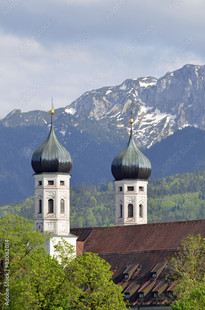 Kloster Benediktbeuern vor Benediktenwand