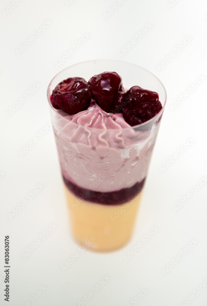 Dessert with berries Dessert with berries
