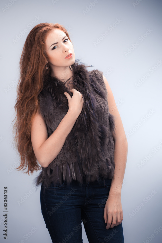 model with red hair model with red hair