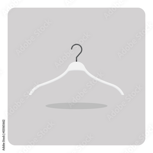 Vector of flat icon, clothes hanger on isolated background