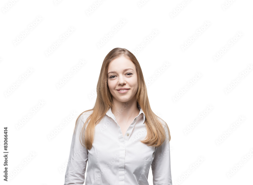 Smiling young beautiful business lady Smiling young beautiful business lady