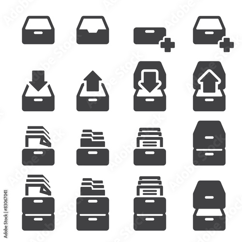 carbinet icon set