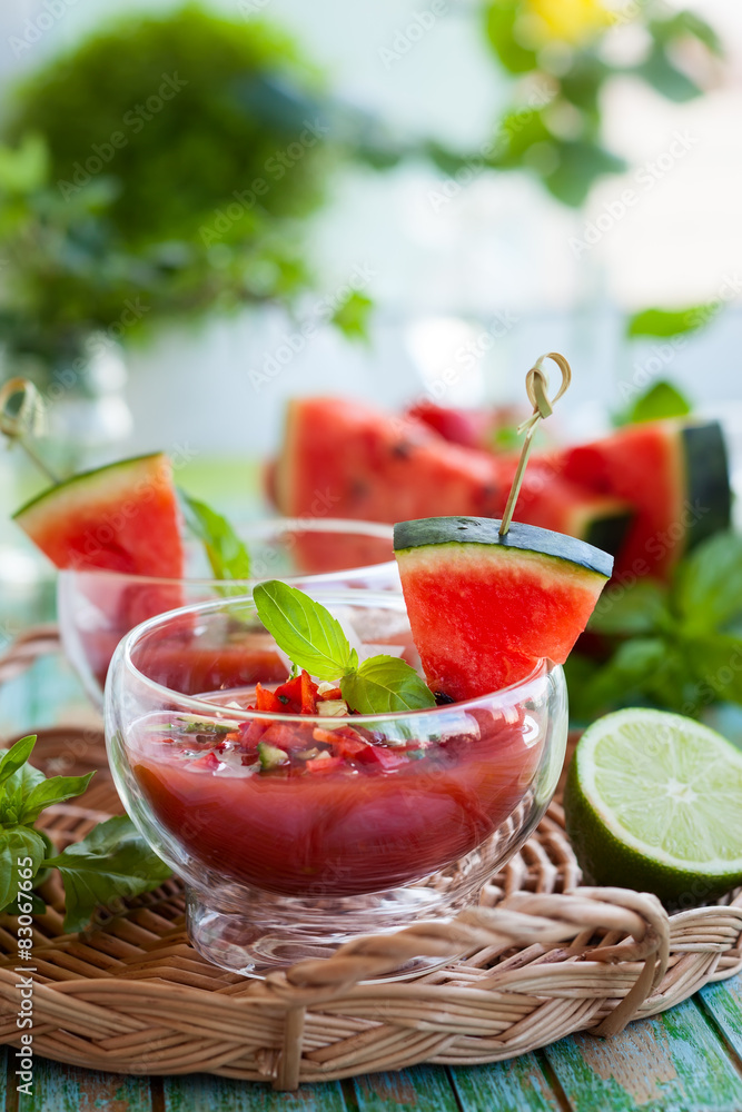 Watermelon Tomato Gazpacho Watermelon Tomato Gazpacho