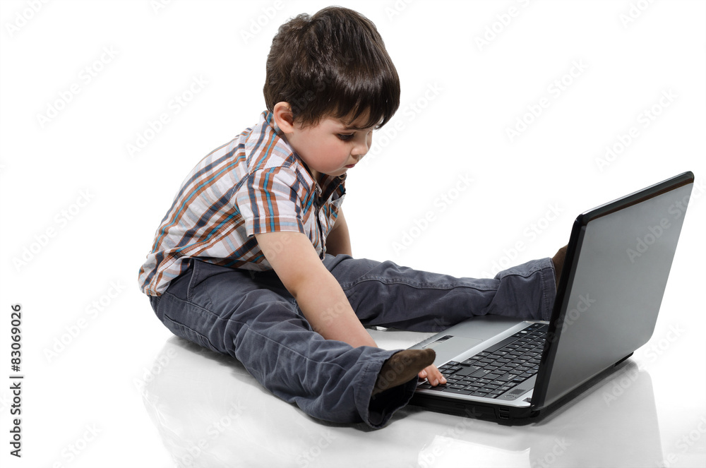 little boy with a laptop little boy with a laptop