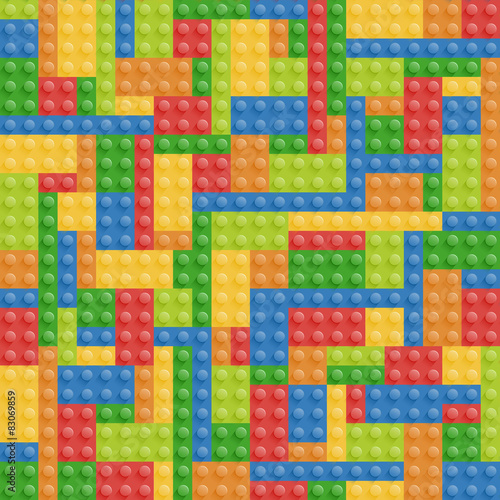 bricks building seamless pattern background colorful