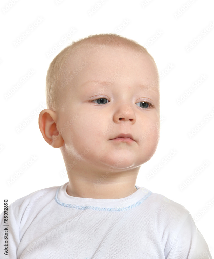 adorable baby boy on white background adorable baby boy on white background