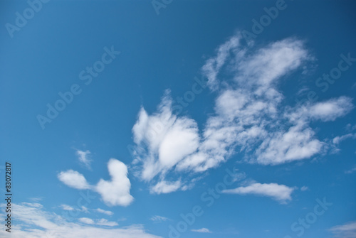 Beautiful sky with white clouds © HolyLazyCrazy