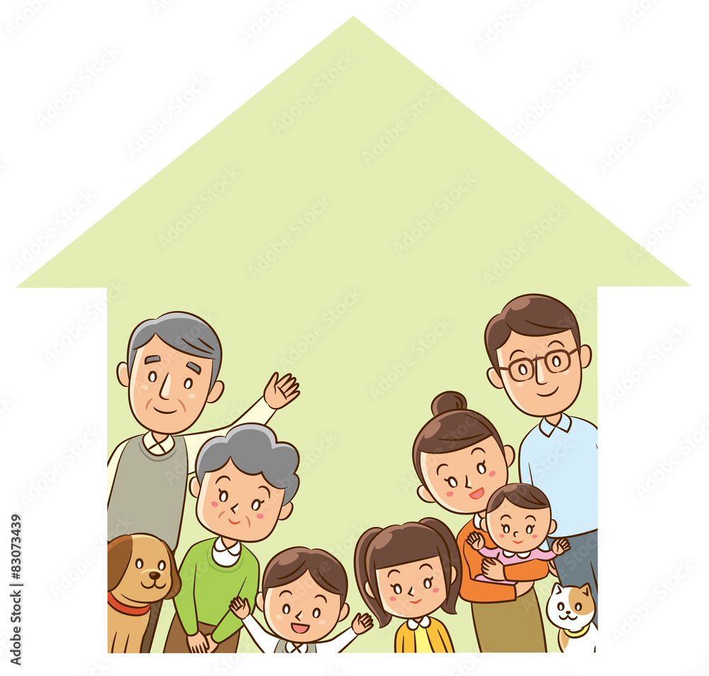 家族 団欒 Stock イラスト Adobe Stock