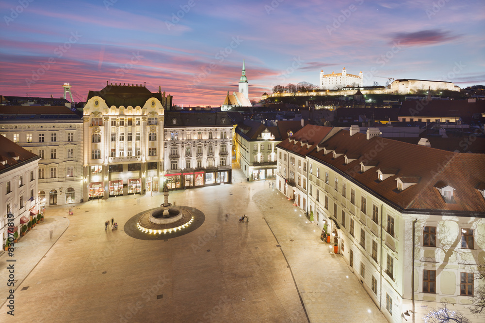 Bratislava Panorama - Main Square