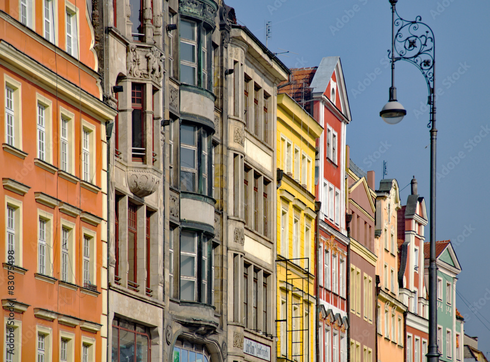 Häuser am Rynek in  Wroclaw
 - obrazy, fototapety, plakaty 