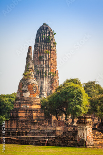 Old Temple of Ayuthaya  Thailand