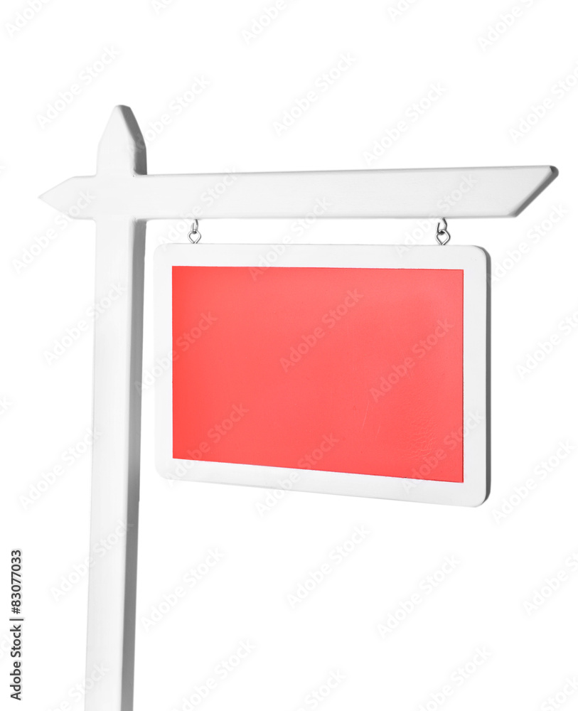 Obraz premium For sale sign isolated on white