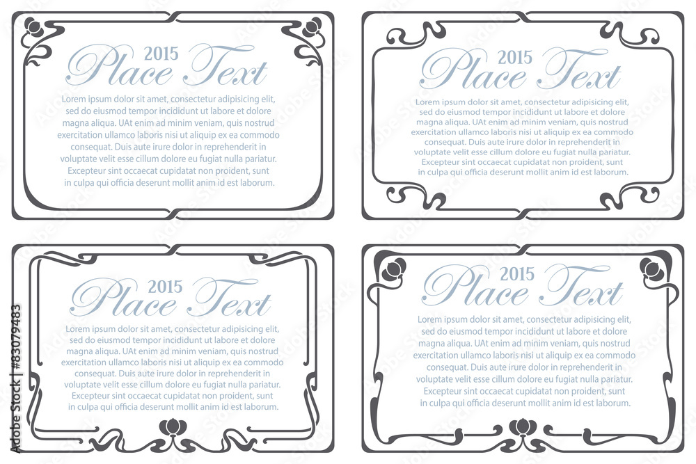 Vector abstract label from bound plants and flowers Vector abstract label from bound plants and flowers