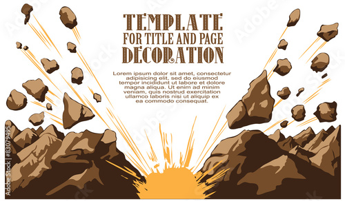  Vector illustration. Boom. Comic book explosion.