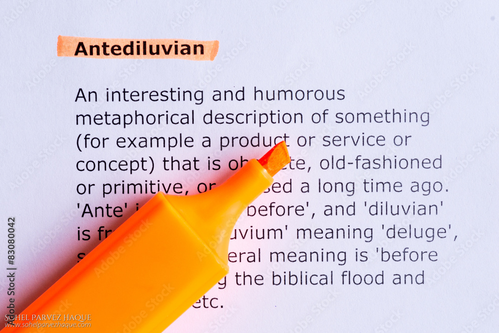 Foto antediluvian