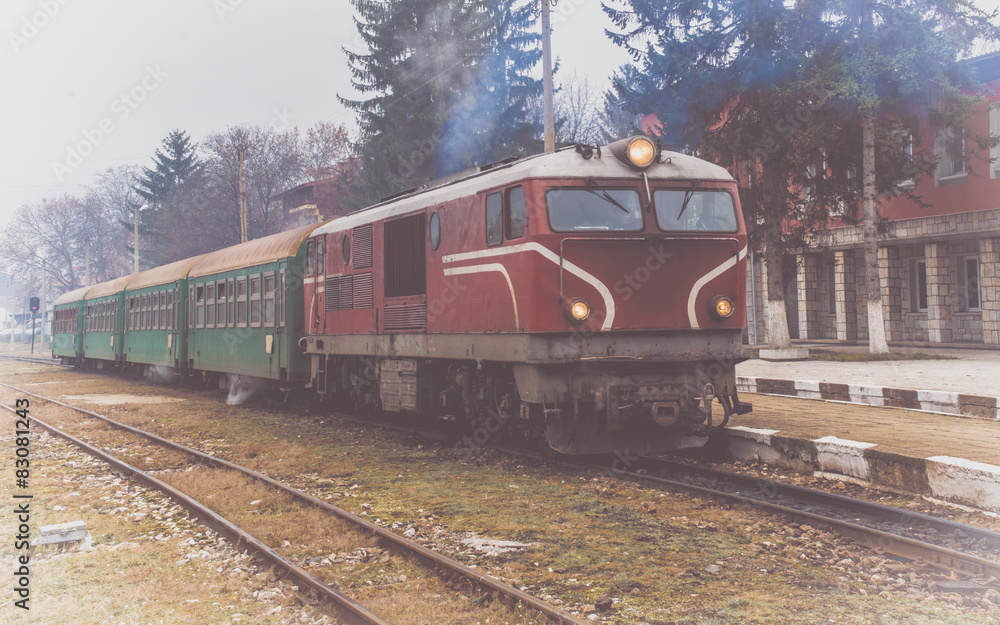 Obraz premium Old vintage train