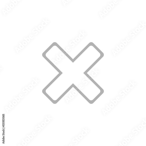 Simple removal icon in the form of a cross.