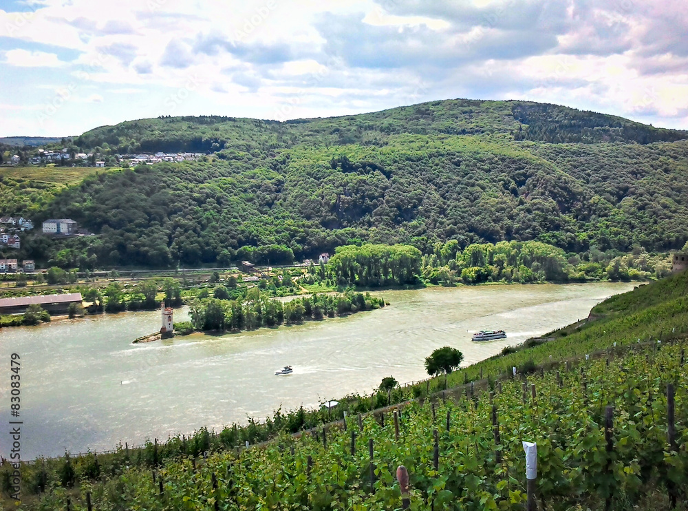 Blick auf den Rhein und das Mittelrheintal
