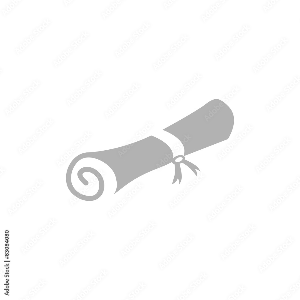 Simple icon diploma. Simple icon diploma.