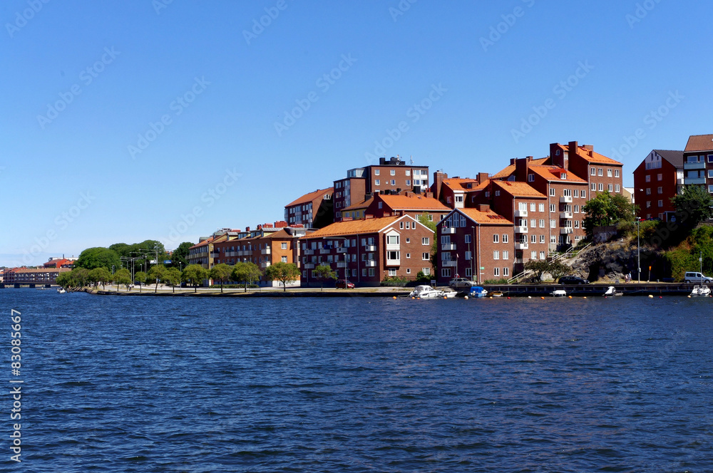Krajobraz skandynawskiego miasta - Karlskrona w Szwecji