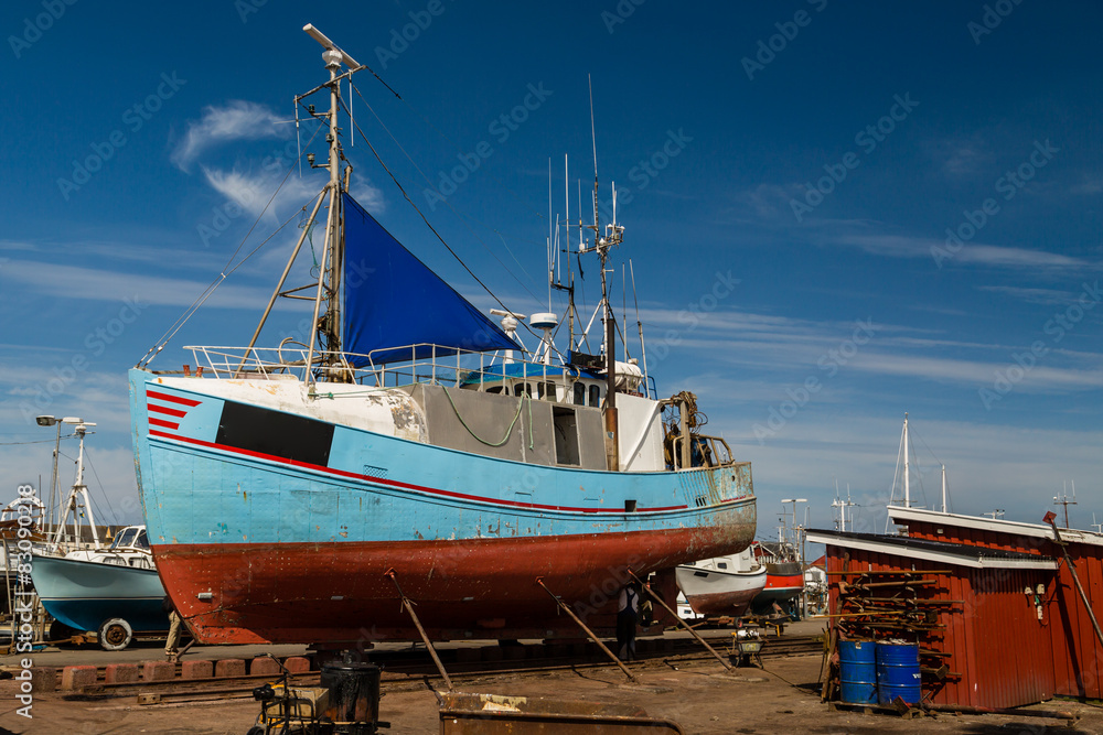 Fishing vessel in dock
