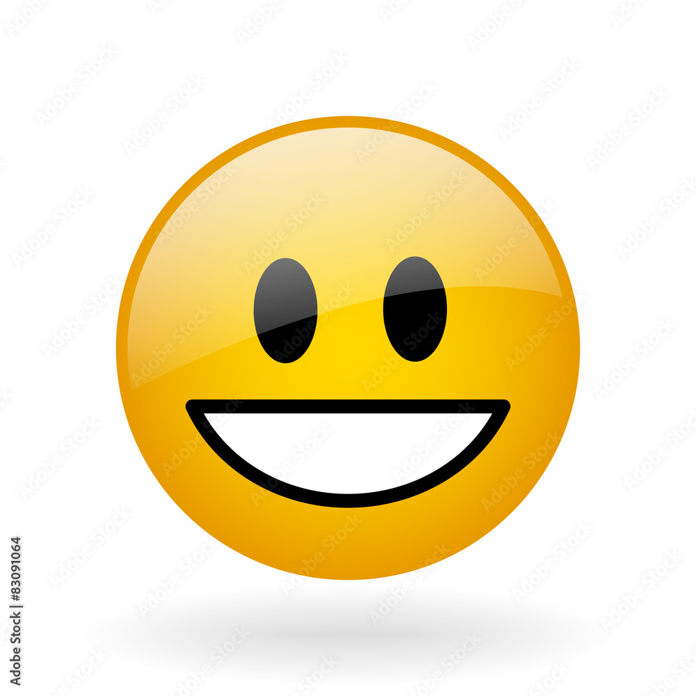 Fototapeta premium vector glass smile