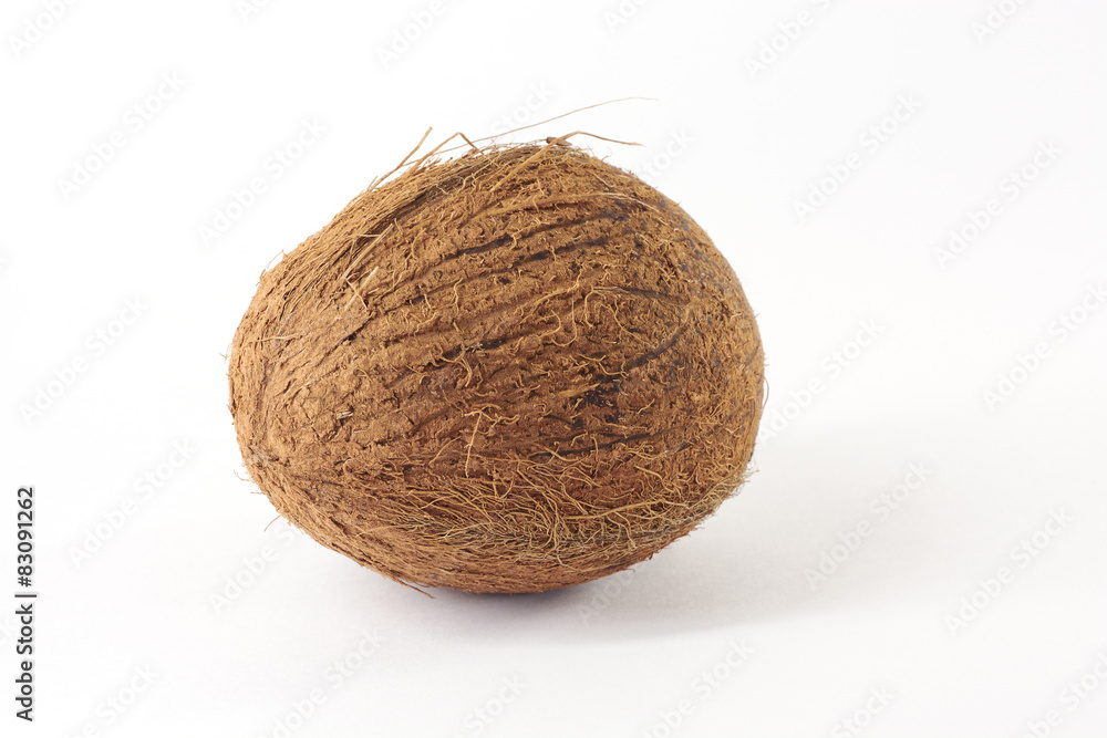 Coconut on a white background Coconut on a white background
