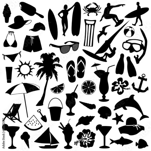 Set of Summer Items