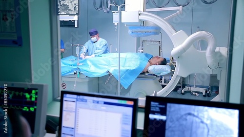 Monitor control of cardio surgery