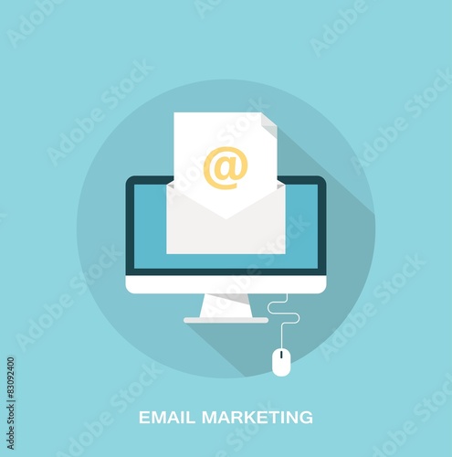 E-mail marketing and promotion concept