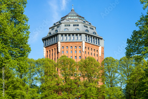 Europe's largest Water Tower Schanzenturm in Hamburg  photo