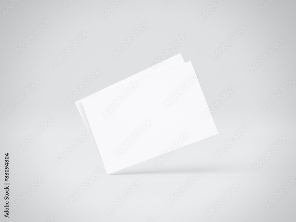 Mockup of white business cards. 3d rendering Mockup of white business cards. 3d rendering