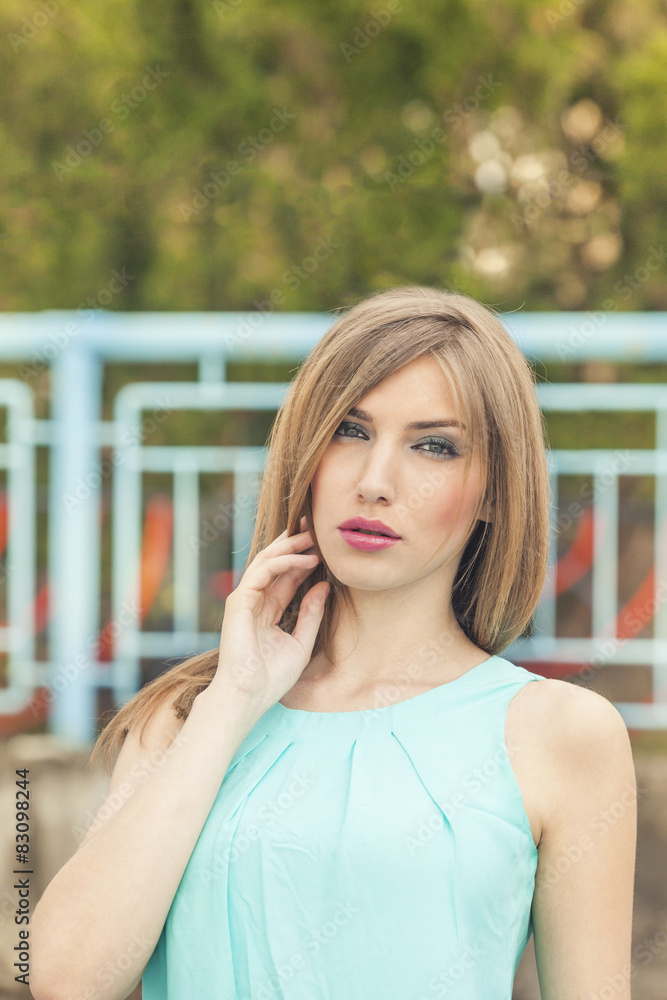 Portrait of a beautiful stylish teen girl Portrait of a beautiful stylish teen girl