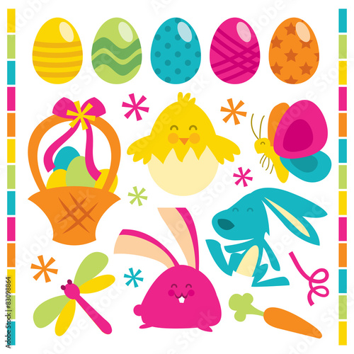 Retro Happy Easter Set