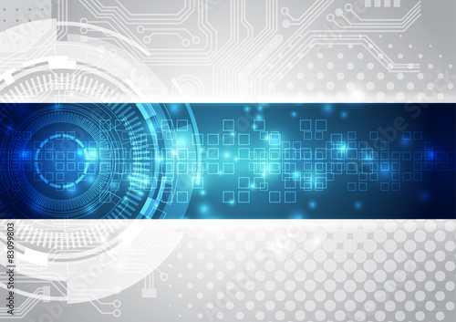 abstract future technology background, vector illustration