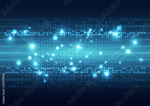 abstract future technology background, vector illustration