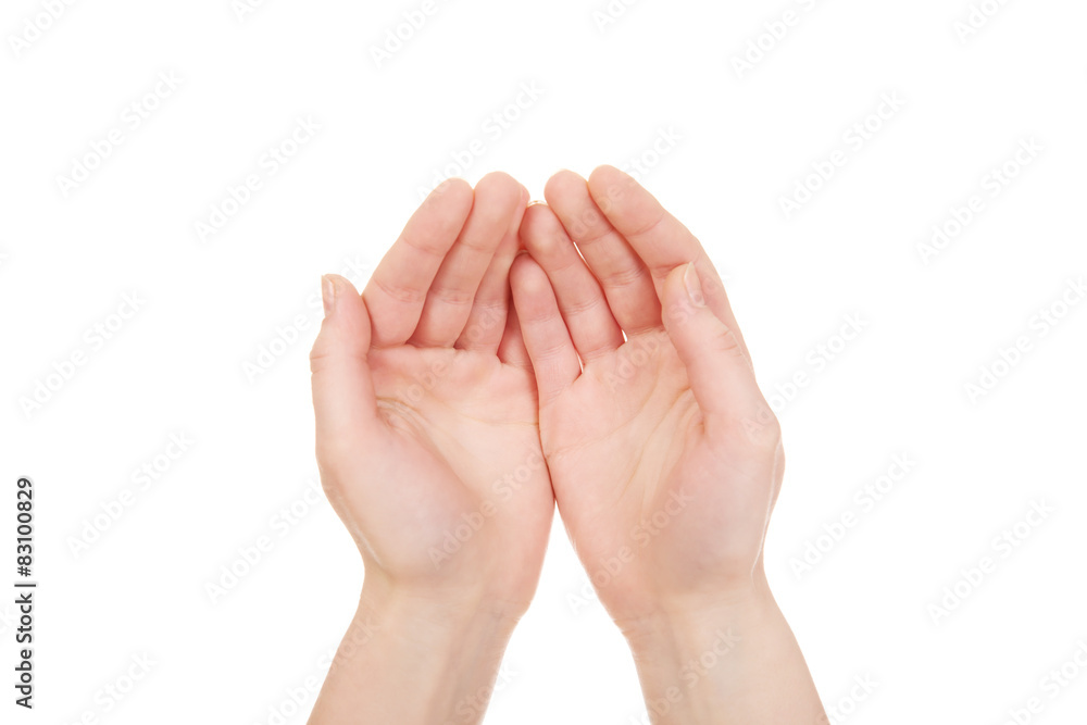 Open hands for product. Open hands for product.