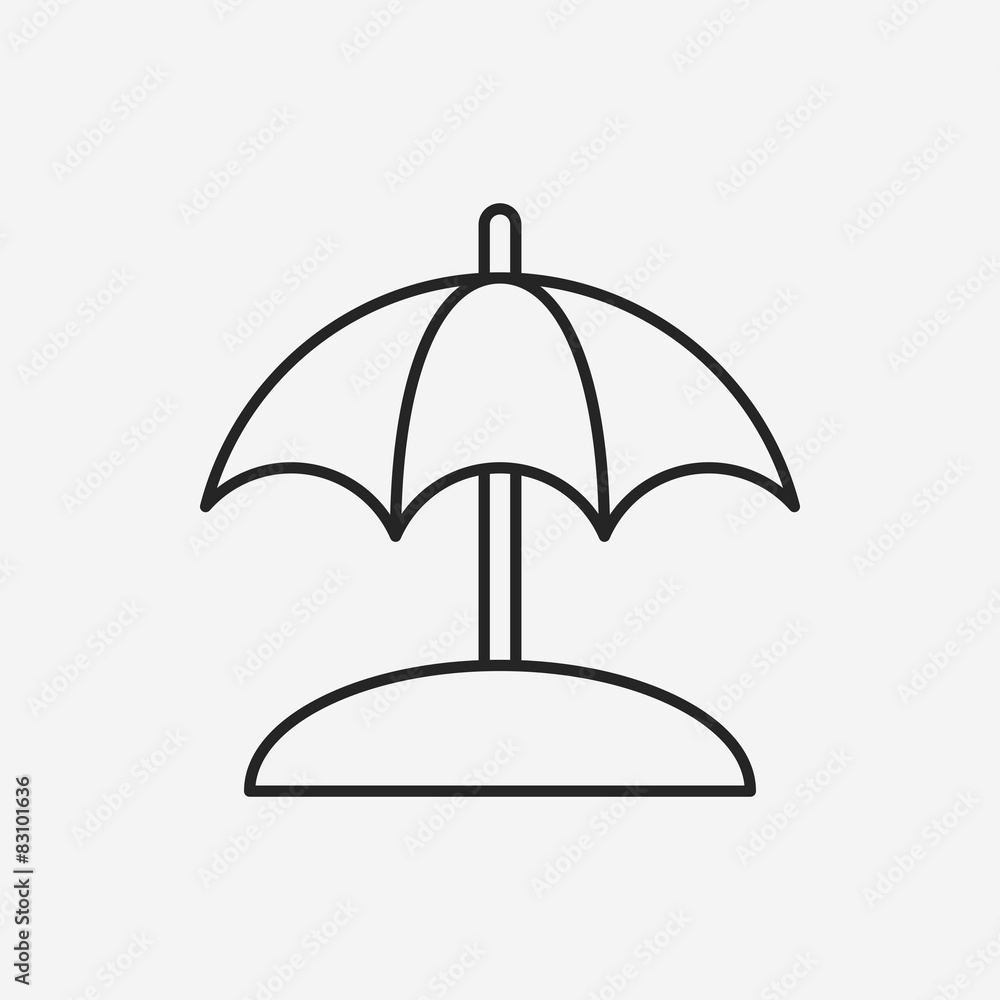umbrella line icon umbrella line icon