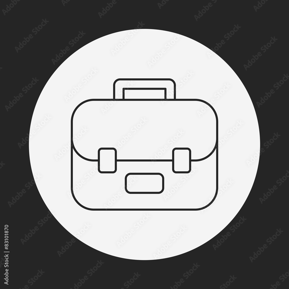 school bag line icon school bag line icon