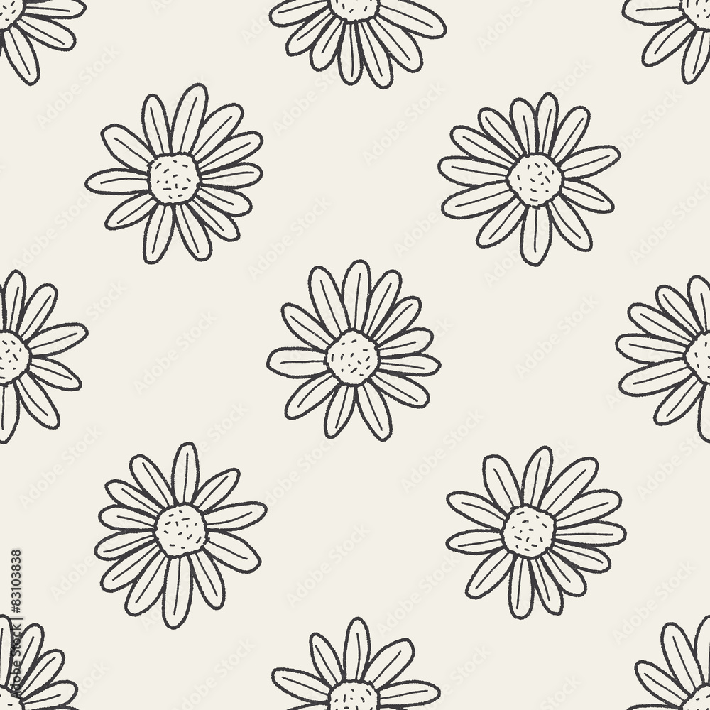 flower doodle seamless pattern background flower doodle seamless pattern background