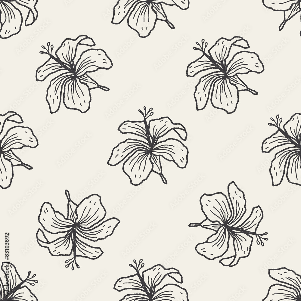 flower doodle seamless pattern background flower doodle seamless pattern background