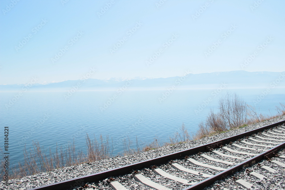Naklejka premium landscape, lake
