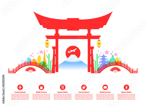 Japan and China Fans Seamless Pattern