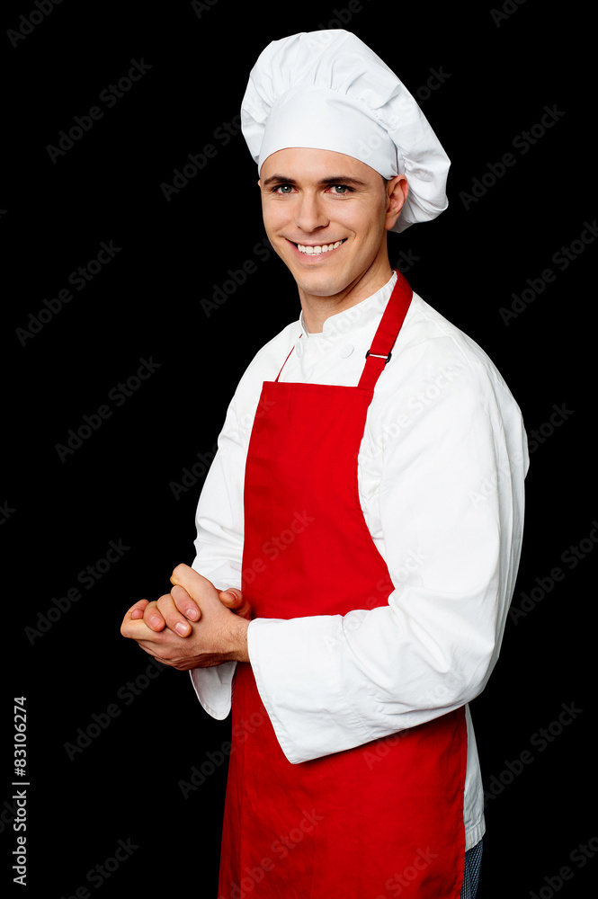 Portrait of a handsome chef Portrait of a handsome chef