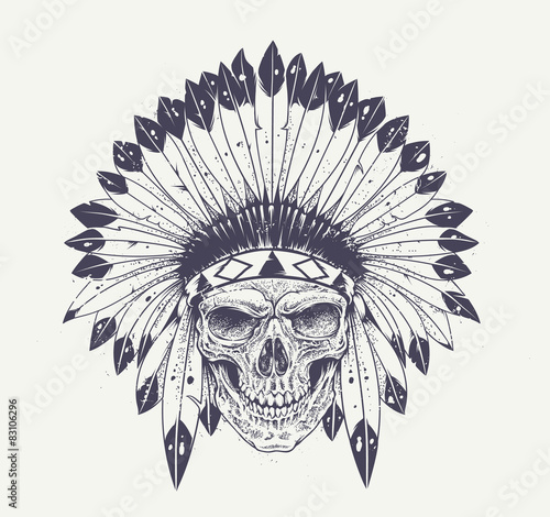 Dotwork Skull Art