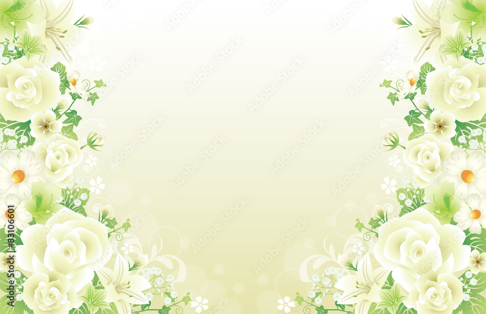 Naklejka premium 花背景