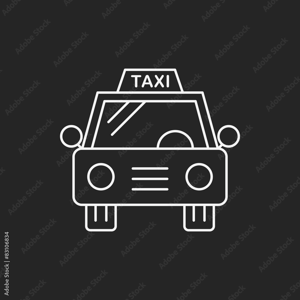 taxi line icon