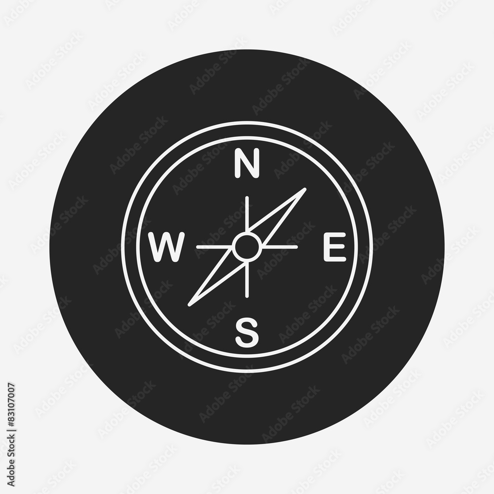 compass line icon compass line icon